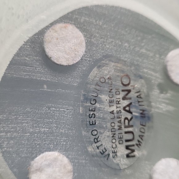 Murano Blue and Green Pulled Glass Tentacles Bowl - Picture 7 of 10